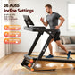Everfit 500mm Wide Belt Treadmill 30% Auto Incline Foldable Treadmills for Home with LED Lights