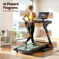 Everfit 500mm Wide Belt Treadmill 30% Auto Incline Foldable Treadmills for Home with LED Lights