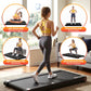 Everfit 4 in 1 Vibration Walking Pad Treadmill Under Desk Treadmills for Home Gym with App Control 380mm Black