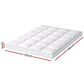 Double Giselle Bedding 1500GSM Bamboo Pillowtop Mattress Topper 10cm Thick Pad