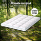 Double Giselle Bedding 1500GSM Bamboo Pillowtop Mattress Topper 10cm Thick Pad