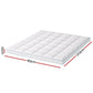 King Giselle Bedding 1500GSM Bamboo Pillowtop Mattress Topper 10cm Thick Pad