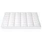 King Giselle Bedding 1500GSM Bamboo Pillowtop Mattress Topper 10cm Thick Pad