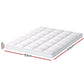 Queen Giselle Bedding 1500GSM Bamboo Pillowtop Mattress Topper 10cm