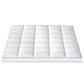Queen Giselle Bedding 1500GSM Bamboo Pillowtop Mattress Topper 10cm