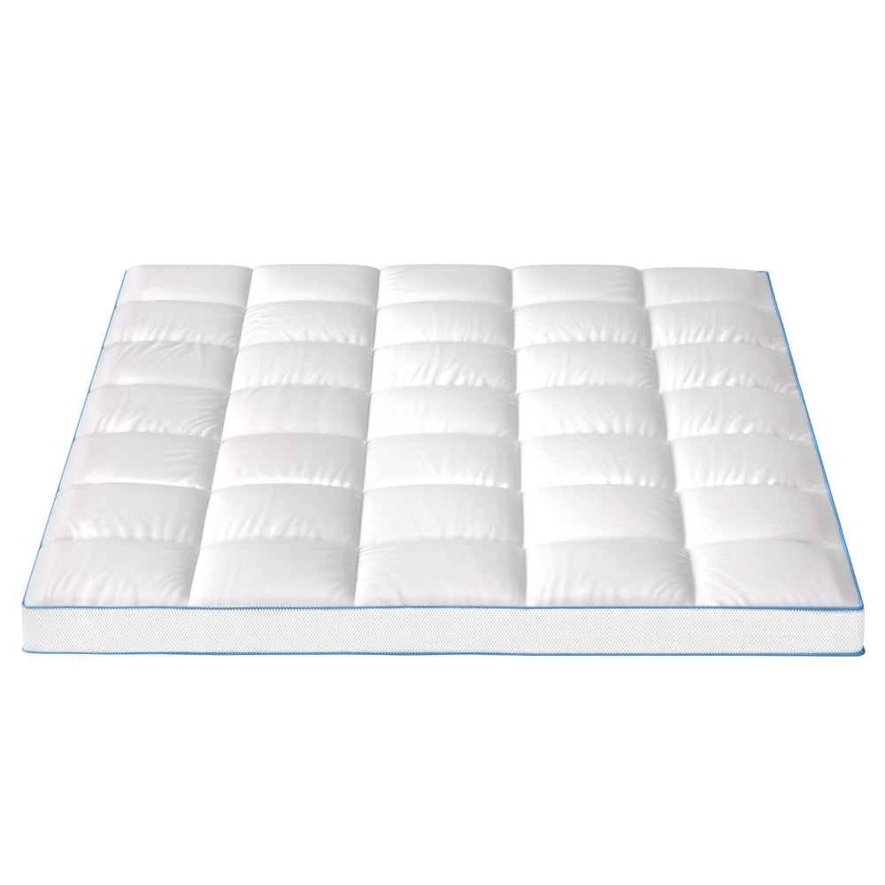 Queen Giselle Bedding 1500GSM Bamboo Pillowtop Mattress Topper 10cm
