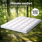 Queen Giselle Bedding 1500GSM Bamboo Pillowtop Mattress Topper 10cm