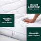 Queen Giselle Bedding 1500GSM Bamboo Pillowtop Mattress Topper 10cm