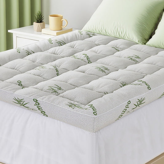 Double Giselle Bedding 1500GSM Pillowtop Mattress Topper Bamboo Mattress Pad