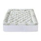 King Giselle Bedding 5cm Pillowtop Mattress Topper 1000GSM Thick Soft Bamboo Cooling Pad