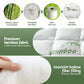 Queen Giselle Bedding 5cm Pillowtop Mattress Topper 1000GSM Thick Soft Bamboo Cooling Pad