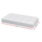 Cot Pillowtop Baby Mattress Topper 750GSM Bamboo Cooling Pad
