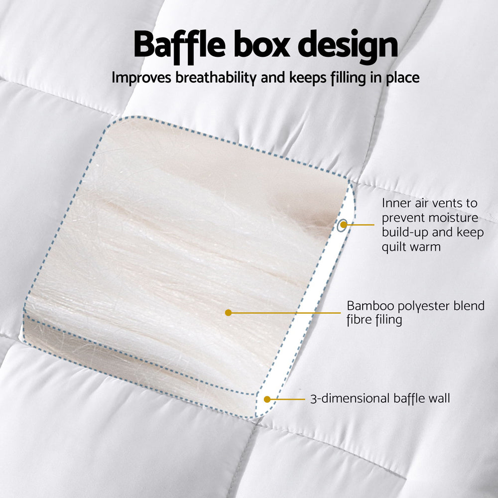 Cot Pillowtop Baby Mattress Topper 750GSM Bamboo Cooling Pad