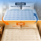 King Giselle Bedding Pillowtop Mattress Topper 5cm Reversible Cooling & Soft Coral Fleece Pad