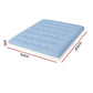 King Single Giselle Bedding Pillowtop Mattress Topper 5cm Reversible Cooling & Soft Coral Fleece Pad