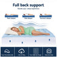 Single Giselle Bedding Pillowtop Mattress Topper 5cm Reversible Cooling & Soft Coral Fleece Pad