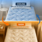 Single Giselle Bedding Pillowtop Mattress Topper 5cm Reversible Cooling & Soft Coral Fleece Pad