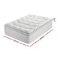 Double Giselle Bedding Mattress Topper 5cm Coral Fleece