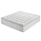 King Giselle Bedding Mattress Topper 5cm Coral Fleece