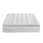 King Giselle Bedding Mattress Topper 5cm Coral Fleece