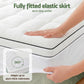 King Single Giselle Bedding Mattress Topper 5cm Coral Fleece