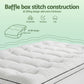 King Single Giselle Bedding Mattress Topper 5cm Coral Fleece