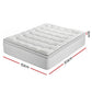Queen Giselle Bedding Mattress Topper 5cm Coral Fleece