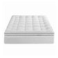 Queen Giselle Bedding Mattress Topper 5cm Coral Fleece