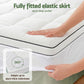 Queen Giselle Bedding Mattress Topper 5cm Coral Fleece