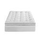 Single Giselle Bedding Mattress Topper 5cm Coral Fleece
