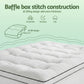 Single Giselle Bedding Mattress Topper 5cm Coral Fleece
