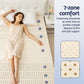 Double Giselle Bedding Natural Latex Mattress Topper, 7-Zone Pressure Relief Bed Pad
