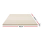 King Giselle Bedding Latex Mattress Topper, 5cm Thick Cooling Bed Pad