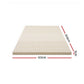 King Single Giselle Bedding Latex Mattress Topper, 5cm Thick Cooling Bed Pad