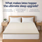 Queen Giselle Bedding Natural Latex Mattress Topper, 7-Zone Pressure Relief Bed Pad