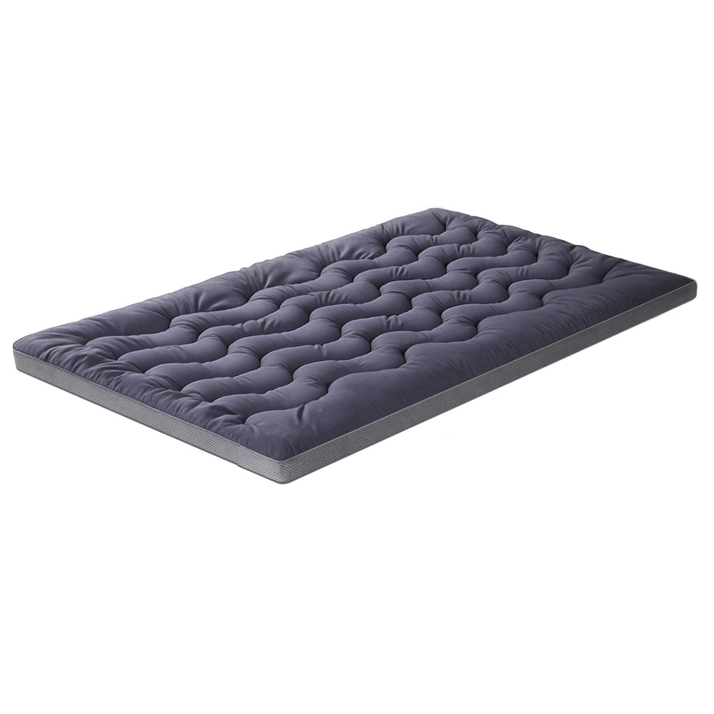 Double Giselle Bedding 5cm Pillowtop Topper Bamboo Polyester Blend Fibre Pad 500GSM