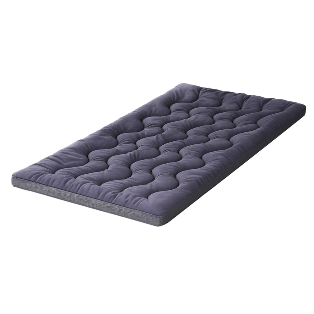 King Single Giselle Bedding 5cm Pillowtop Topper Bamboo Polyester Blend Fibre Pad 500GSM