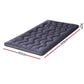 King Single Giselle Bedding 5cm Pillowtop Topper Bamboo Polyester Blend Fibre Pad 500GSM