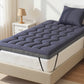 King Single Giselle Bedding 5cm Pillowtop Topper Bamboo Polyester Blend Fibre Pad 500GSM