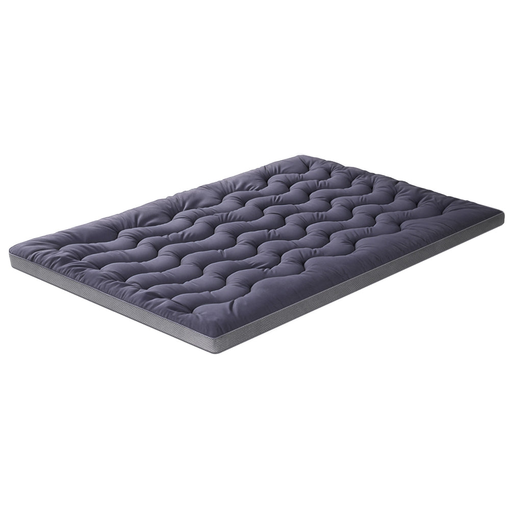 Queen Giselle Bedding 5cm Pillowtop Topper Bamboo Polyester Blend Fibre Pad 500GSM