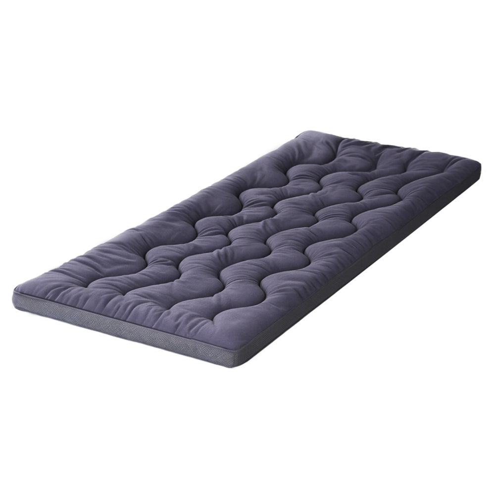 Single Giselle Bedding 5cm Pillowtop Topper Bamboo Polyester Blend Fibre Pad 500GSM