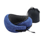 Travel Pillow Washable Cover with Storage Bag - Blue