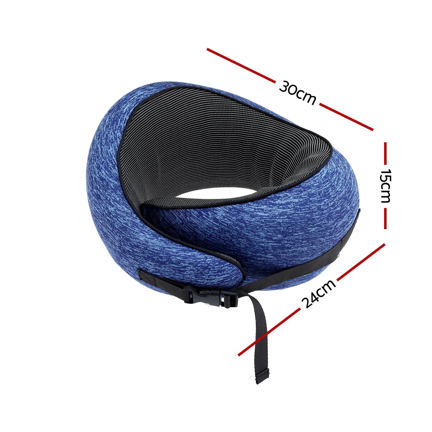 Travel Pillow Washable Cover with Storage Bag - Blue