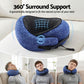 Travel Pillow Washable Cover with Storage Bag - Blue