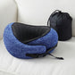 Travel Pillow Washable Cover with Storage Bag - Blue