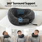 Travel Pillow Soft & Washable Cover with Storage Bag - Dark Grey