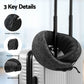 Travel Pillow Soft & Washable Cover with Storage Bag - Dark Grey