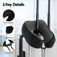 Travel Pillow Soft & Washable Cover with Storage Bag - Black