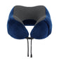 Travel Pillow Soft & Washable Cover with Storage Bag - Blue