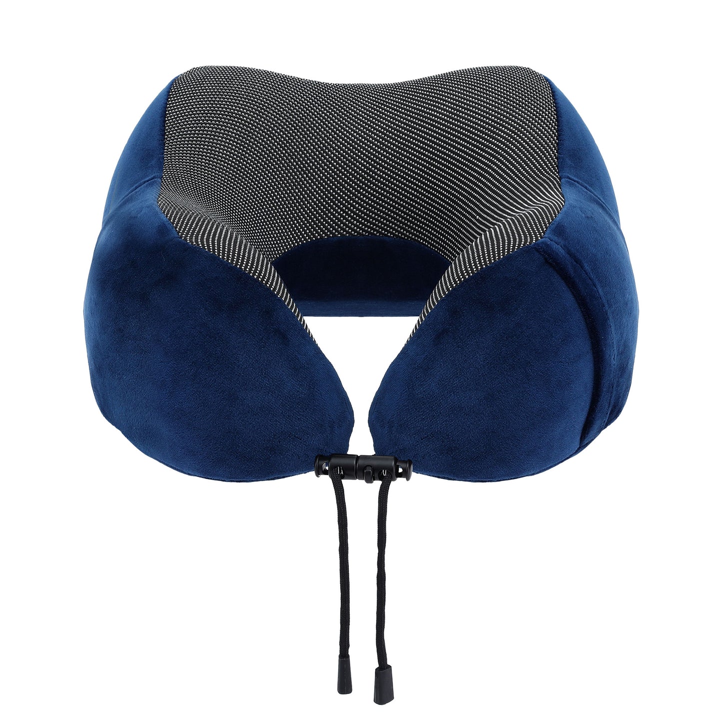 Travel Pillow Soft & Washable Cover with Storage Bag - Blue